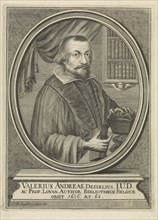 Portrait of Valerius Andreas, Jan Baptist Jongelinck, 1710 - 1725