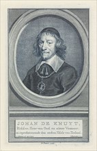 Portrait of Johan de Knuyt, Jacob Houbraken, Isaak Tirion, 1749 - 1759