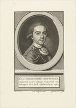 Portrait of Diederik Johan, rijksgraaf van Hogendorp van Hofwegen, Cornelis Brouwer, Dirk Meland