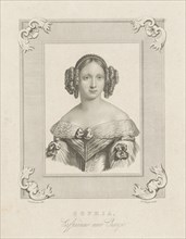 Portrait of Sophie of WÃ¼rttemberg, Dirk Jurriaan Sluyter, 1839 - 1886