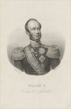 Portrait of William II, king of the Netherlands, Johann Wilhelm Kaiser (I), 1840-1900