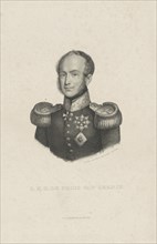 Portrait of William II, King of the Netherlands, Jan Baptist Tetar van Elven, 1820 - 1850
