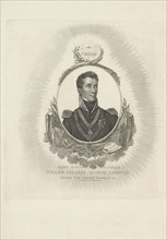 Portrait of William II, King of the Netherlands, Willem van Senus, Evert Maaskamp, 1815
