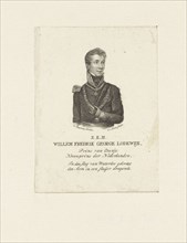 Portrait of William II, king of the Netherlands, Willem van Senus, Evert Maaskamp, 1815-1834