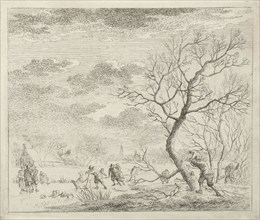 Winter Landscape with Skaters, Johannes Janson, 1783