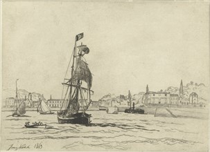 The Port of Honfleur, Johan Barthold Jongkind, 1863