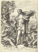 Allegory of charity, Hendrick Goltzius, 1590 - 1594