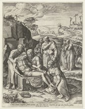 Entombment of Christ, Cornelis Cort, 1568