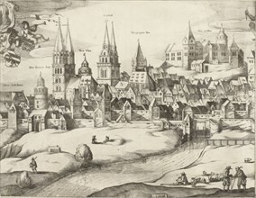 View of Nuremberg, Germany, Dirk Eversen Lons, Nicolaes Visscher (I), 1666