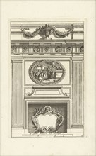 Two Tuscan pilasters, interior, decoration, design, ornament, ornamental, architecture, Jean