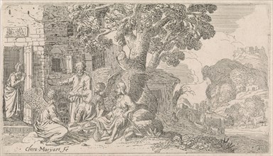 Abraham and the angels, Claes Moeyaert, 1612 - 1655
