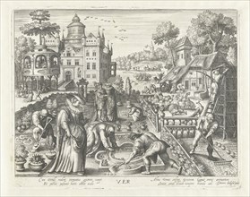 Spring, Assuerus van Londerseel, Nicolaes de Bruyn, 1581 - 1656
