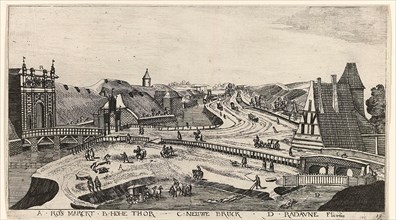Views in and around the city of Danzig. Series of 14 numbered prints, Aegidius Dickmann, Frederik