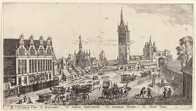 In and around the city of Danzig Series of 14 numbered prints, Aegidius Dickmann, Frederik de Wit,