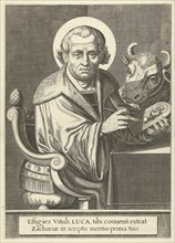 Luke the Evangelist, FranÃ§ois van den Hoeye, Egbert van Panderen, 1601 - 1636