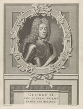 Portrait of George Augustus II of Great Britain, Philip van Gunst, Matthijs van Marebeek, 1727-1732