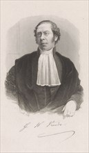 Portrait of the Utrecht professor George Willem Vreede, Edouard Taurel, 1861