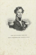 Portrait of Frederick, Prince of the Netherlands, Anonymous, Hilmar Johannes Backer, 1819 - 1845