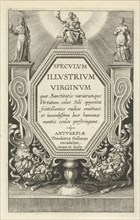 Title print for Speculum Illustratum Virginum, Theodoor Galle, 1581-1633