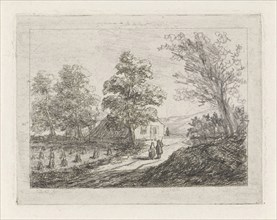 Hilly landscape, David van der Kellen (II), 1814 - 1859