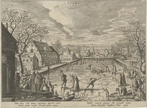 Winter, Hendrick van Schoel, Justus Sadeler, 1595 - 1622