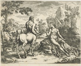 OcyrhoÃ« predicts the fate of Chiron and Asclepius, William Young Ottley, Willem van Mieris