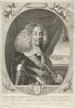 Portrait of Jacob Baron of Wassenaer heer van Obdam, print maker: Theodor Matham, Adriaen Hanneman,
