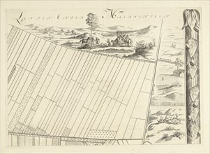 Map of the heerlijkheid Maarsseveen, The Netherlands, Philibert Bouttats, 1665 - 1731