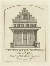 House with gable, Jan Caspar Philips, 1736 - 1775