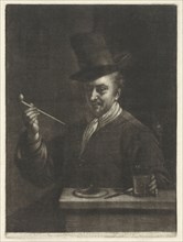 Man smoking pipe, Wallerant Vaillant, 1658 - 1677