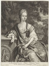 Portrait of Agatha Valck, Pieter Schenk (I), 1690 - 1713