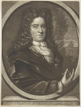 Portrait of Jacob Pietersz. Roman, print maker: Pieter Schenk I, Anonymous, 1670 - 1713