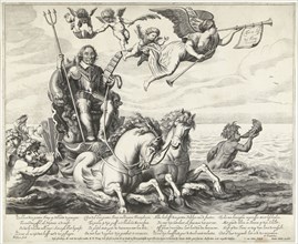 Admiral Maarten Tromp Harpertsz on chariot, Cornelis van Dalen (II), Wouter Muller, Herman Frederik