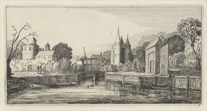 View of a castle, Gillis van Scheyndel (I), Anonymous, 1605 - 1652