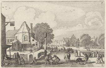 Market day in a city, Jan van de Velde (II), 1616