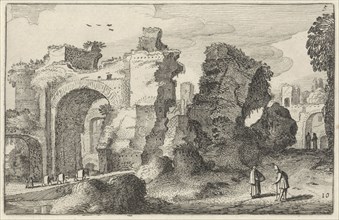 Baths of Caracalla in Rome, Italy, Jan van de Velde (II), 1616