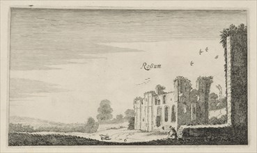 Ruins of castle Rossum, Maasdriel Bommelerwaard The Netherlands, Jan van de Velde II, Robert de