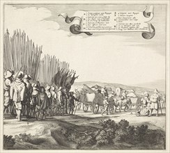Exodus from the Spanish army from Maastricht, 1632 (plate 6), Jan van de Velde (II), Jan Martszen