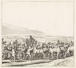 Exodus from the Spanish army from Maastricht, 1632 (plate 4), Jan van de Velde (II), Jan Martszen