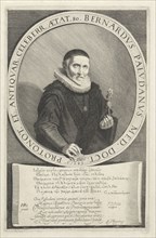 Portrait Bernard Paludanus, print maker: Jan van de Velde II, Hendrik Gerritsz. Pot, G. Ã