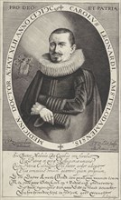 Portrait of Carolus Leonardi, Jan van de Velde (II), Samuel Ampzing, Adriaen Roman (I), 1629
