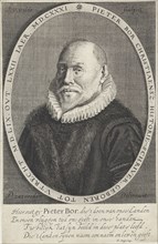 Portrait of Pieter Christiansz. Bor, Jan van de Velde II, Samuel Ampzing, 1631
