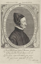 Portrait of Adelbertus Gerbrandsz. Eggius chaplain in Haarlem, The Netherlands, print maker: Jan