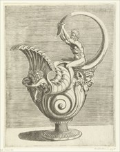 Jug in the form of a snail shell, Balthazar van den Bos, Cornelis Floris (II), Hieronymus Cock,
