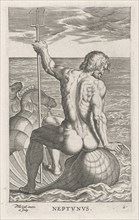 Sea God Neptune, Philips Galle, 1586
