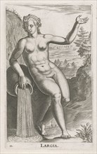 Water Nymph Largia, Philips Galle, 1587