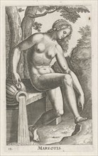 Water Nymph Mareotis, Philips Galle, 1587