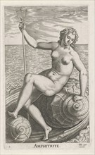 Sea goddess Amphitrite, Philips Galle, 1587