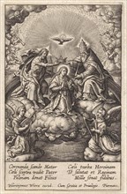 Coronation of Mary, Antonie Wierix (III), Hieronymus Wierix, Piermans, 1606 - before 1619