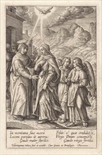 Visitation, Hieronymus Wierix, 1563 - before 1619